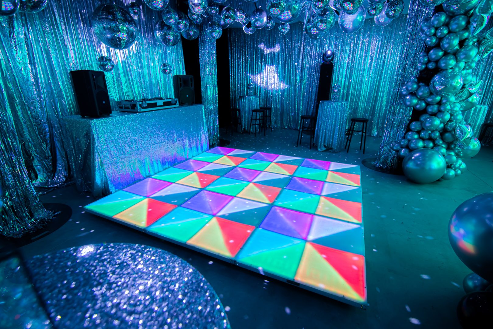 illuminated led dance floor