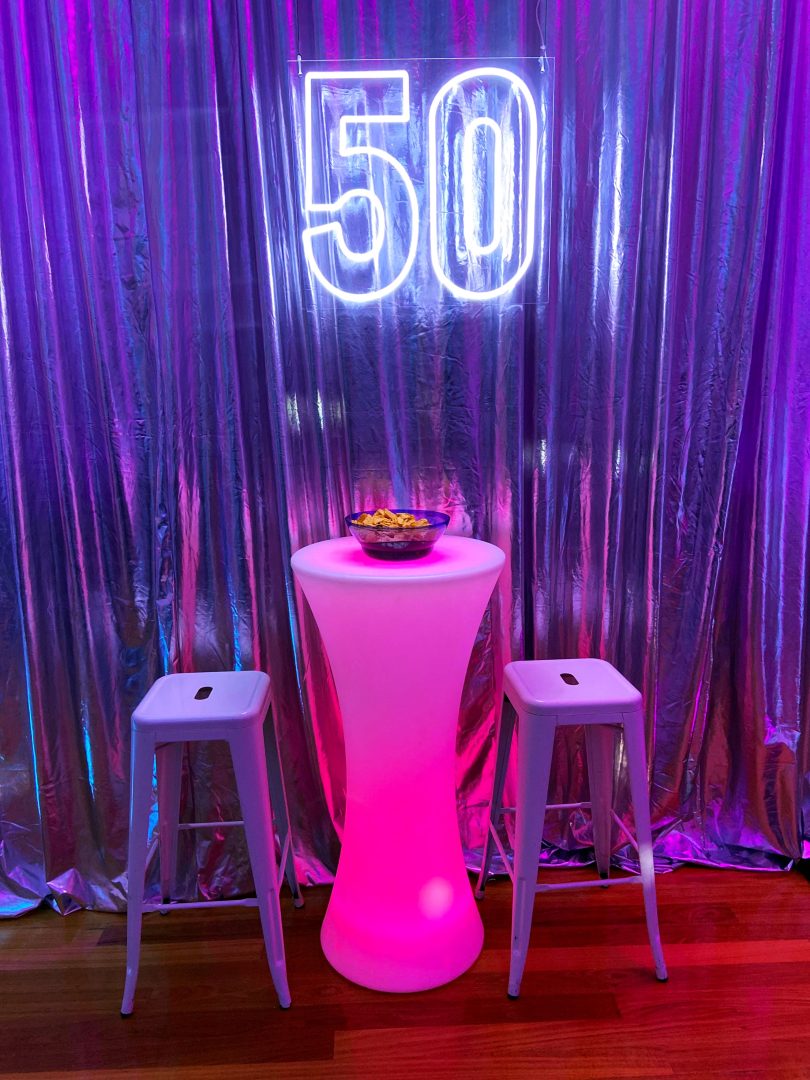 Neon Disco Themed 50th | Feel Good Events | Melbourne
