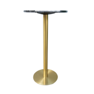 marble top bar table with gold stand