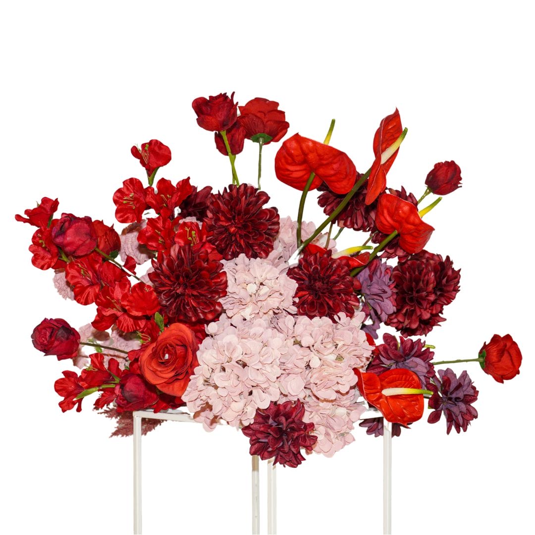 Red & Pink Romance Floral Centrepiece