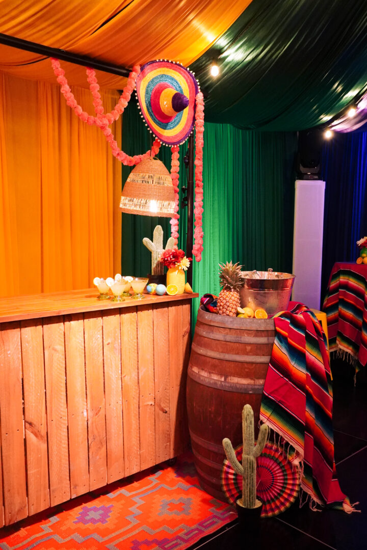 fiesta bar area decoration hire decor hire melbourne