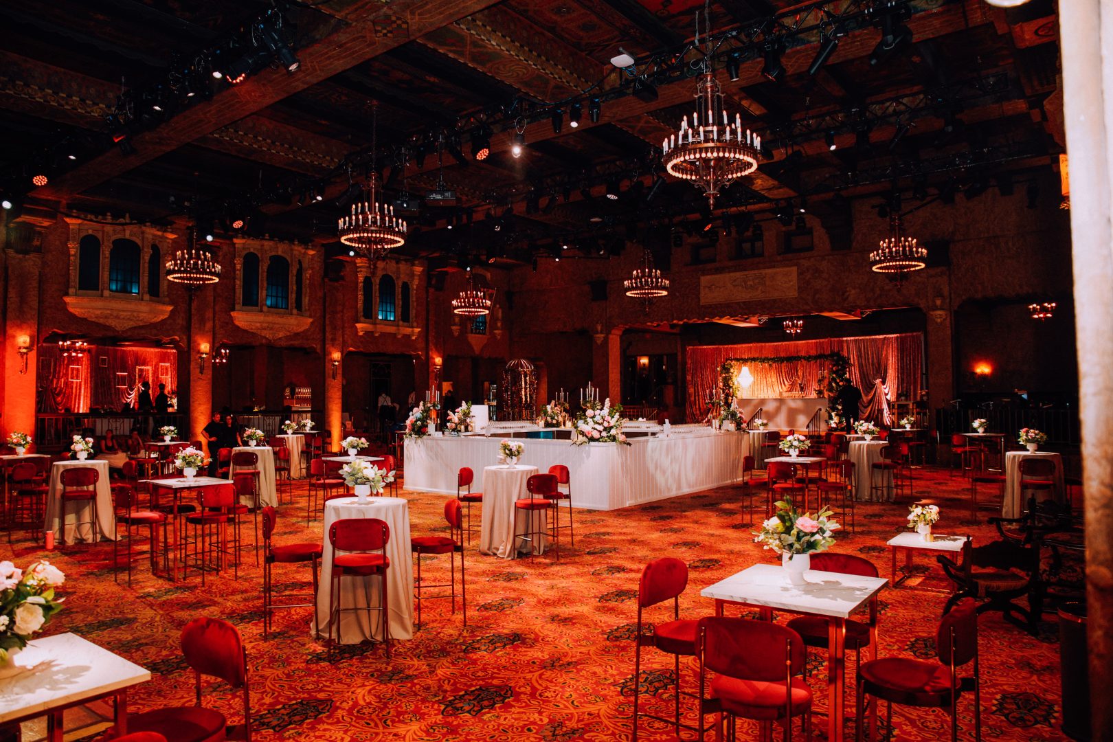 Bridgerton-Inspired setup for Carlisle Homes' 2025 End of Year Event