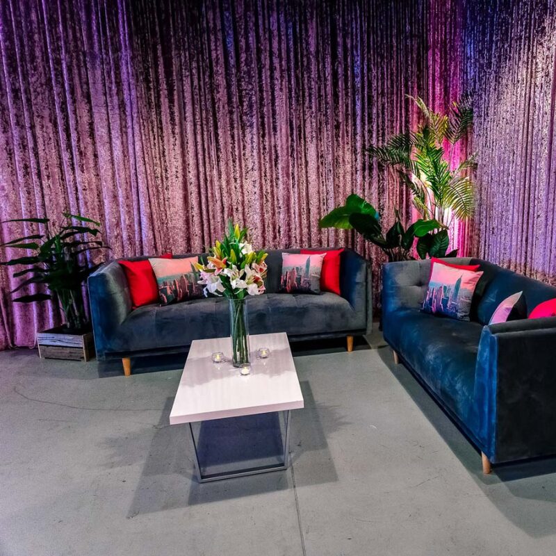 Gathered Wall Draping for events