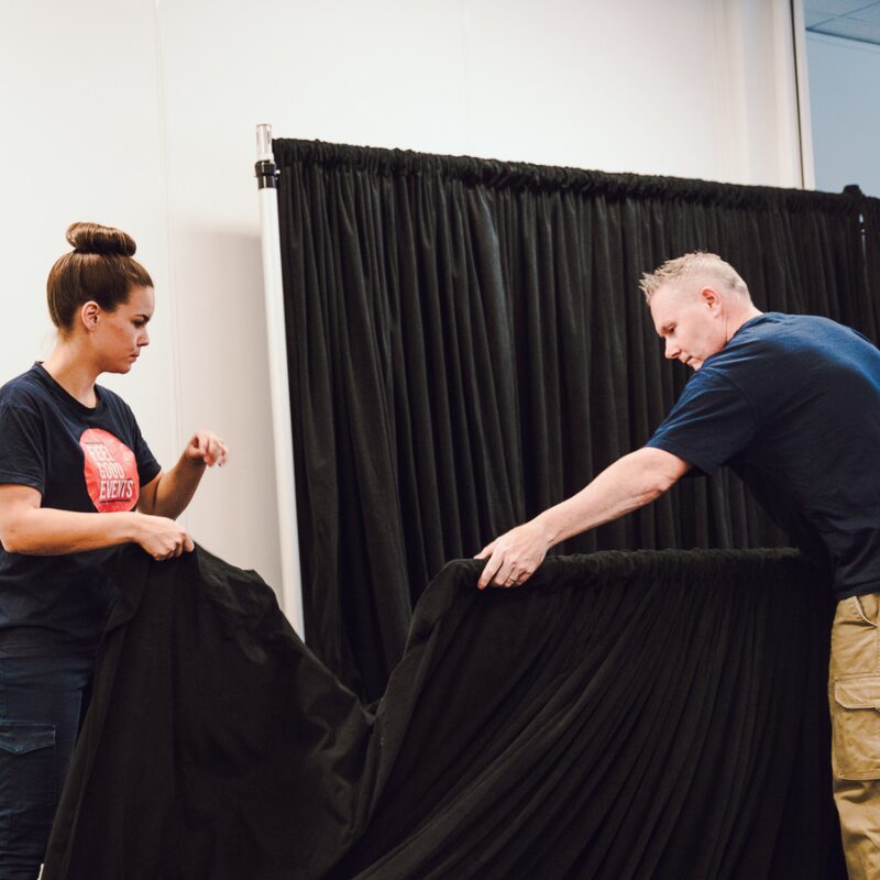 drape installation