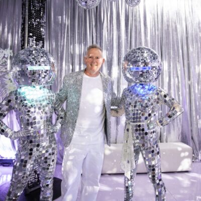 Disco performers at Marcus' 50th Marcus' Silver & White 50th Birthday