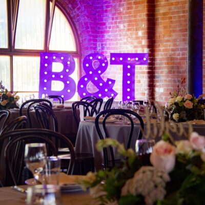 Light Up Letters And Purple Uplighting 1